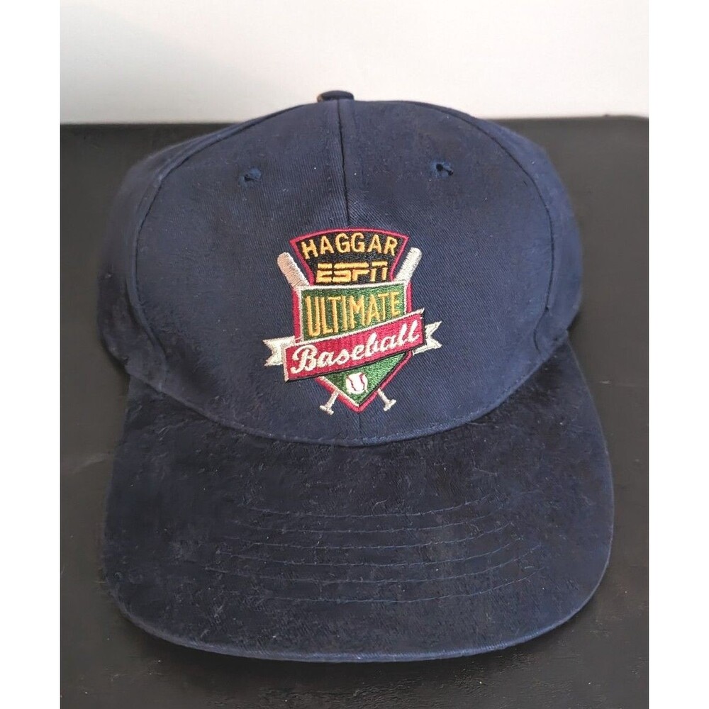 VINTAGE Haggar ESPN Ultimate Baseball Blue Adjustable Strap Hat NWOT